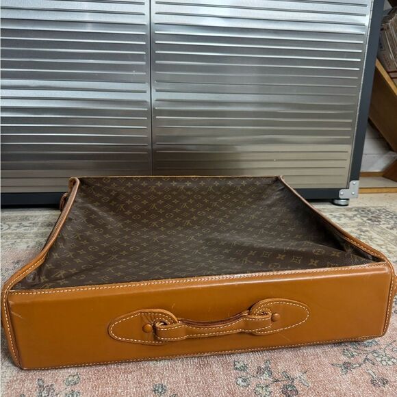 Louis Vuitton Vintage 80s/90s Monogram Garment Brown Luggage Bag - Picture 12 of 16